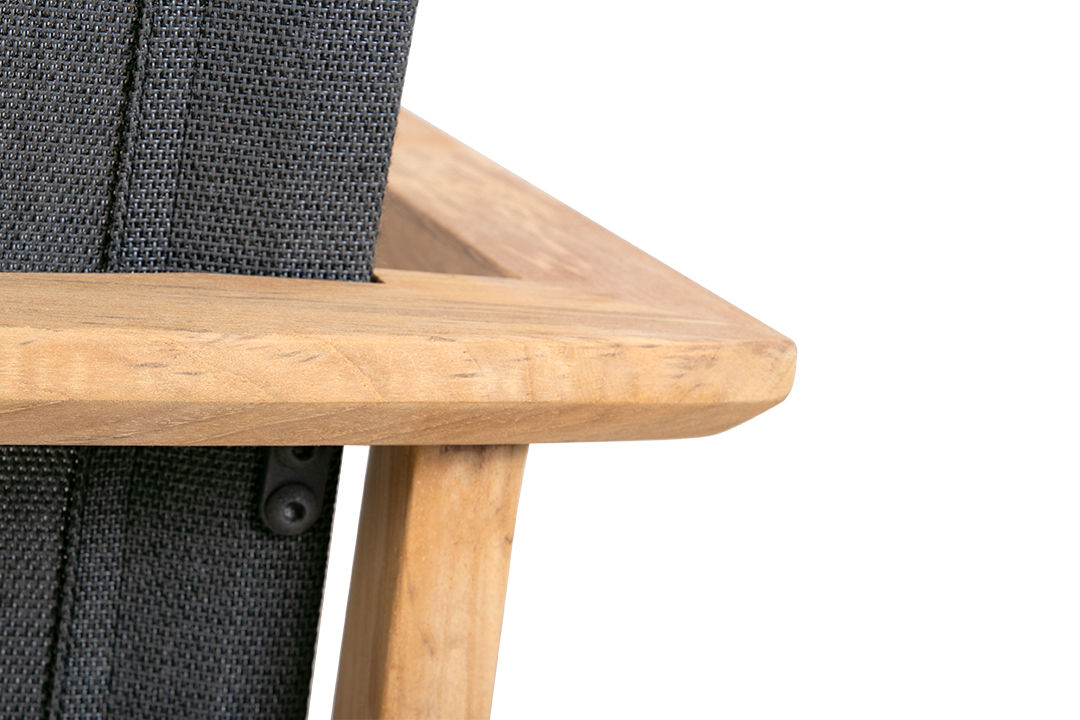 Maya Sling Dining Chair, Anthracite, Coated